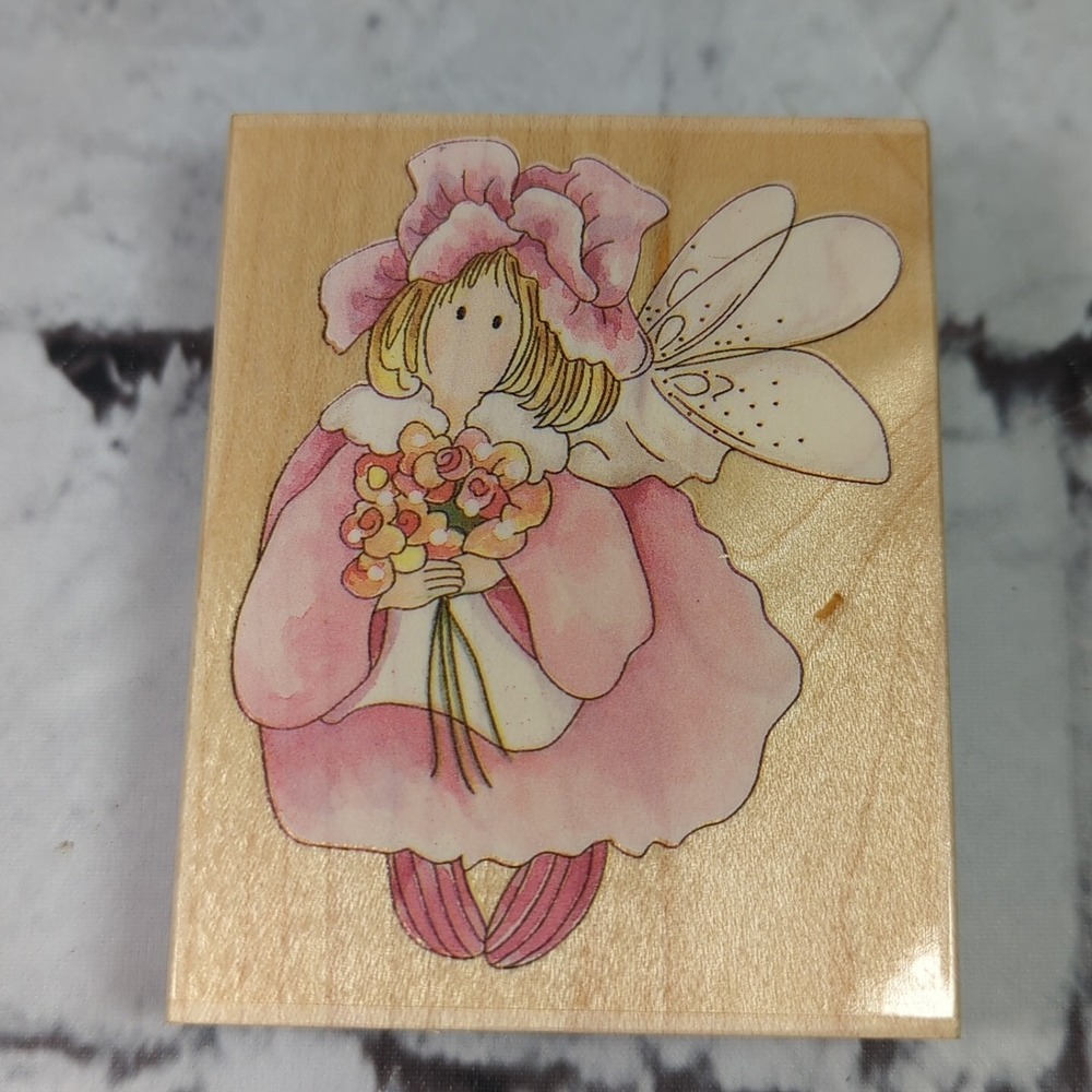 Stamps‎ Happen Camellia Flower Fairy Rubber Stamp